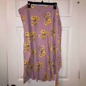 Madewell floral wrap skirt